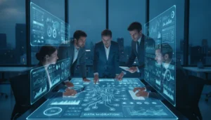 Tour operator team planning a reservation system migration