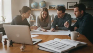 Tour operator team planning a multi-day itinerary at a planning desk